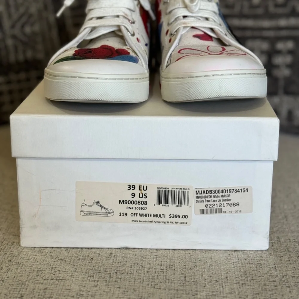 Marc Jacob’s Christy Pave Lace Up Canvas Sneaker - Picture 2 of 5